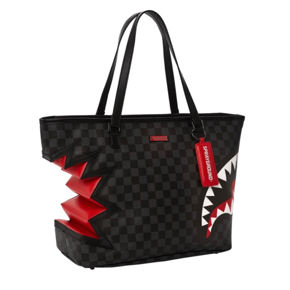 NWT Sprayground Shark Bites Over the Shoulder Tote